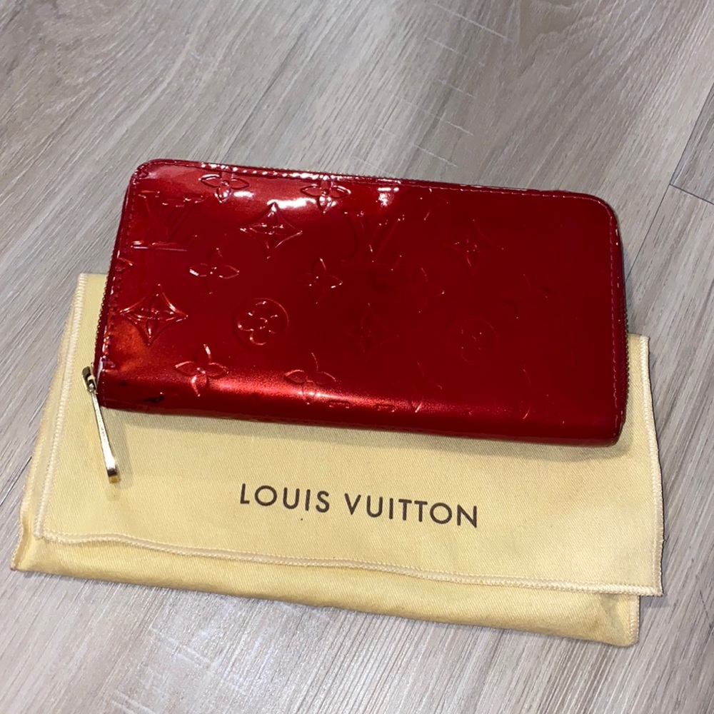 Red LV Wallet